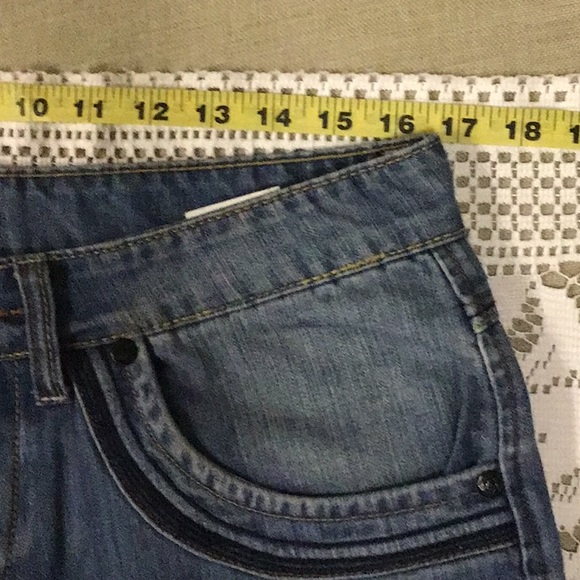 Emporio Armani jeans w/ leather & zip accents - Picture 12 of 16